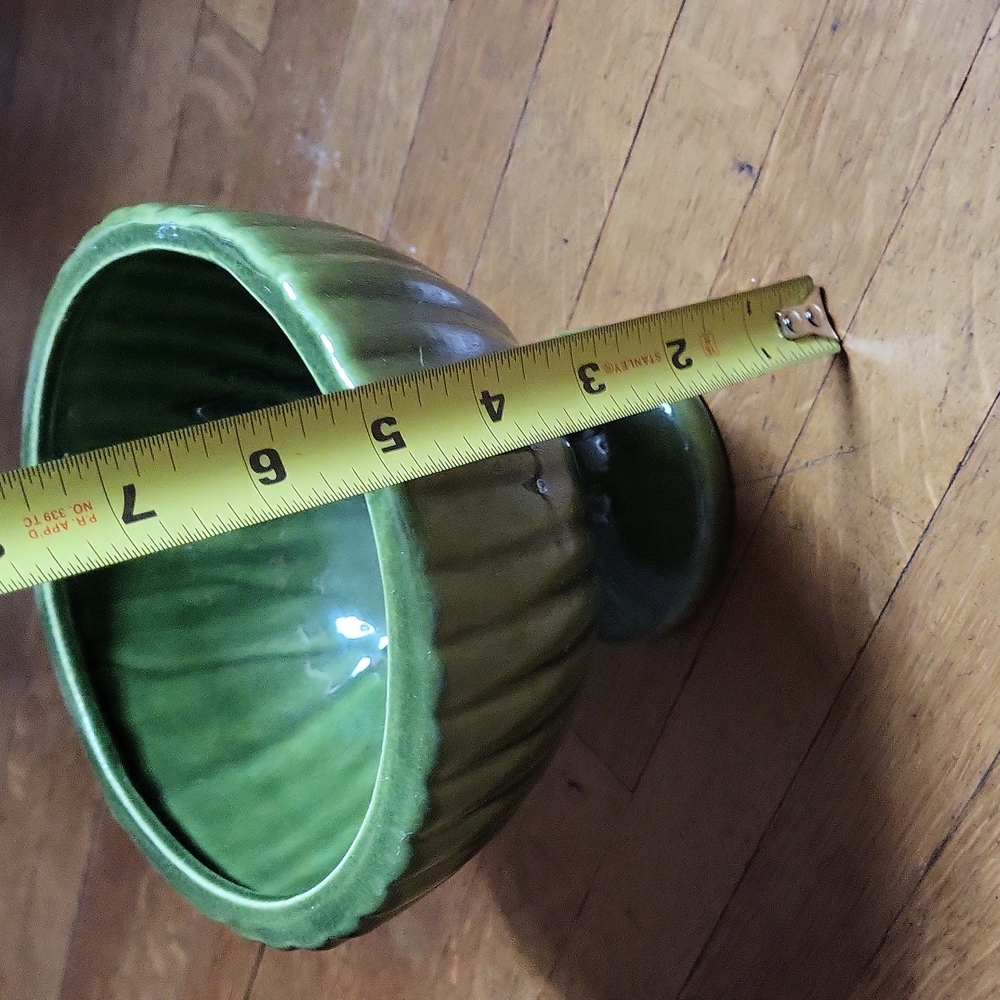 Ceramic Glazed Pedastal Planter - Picture 6 of 6